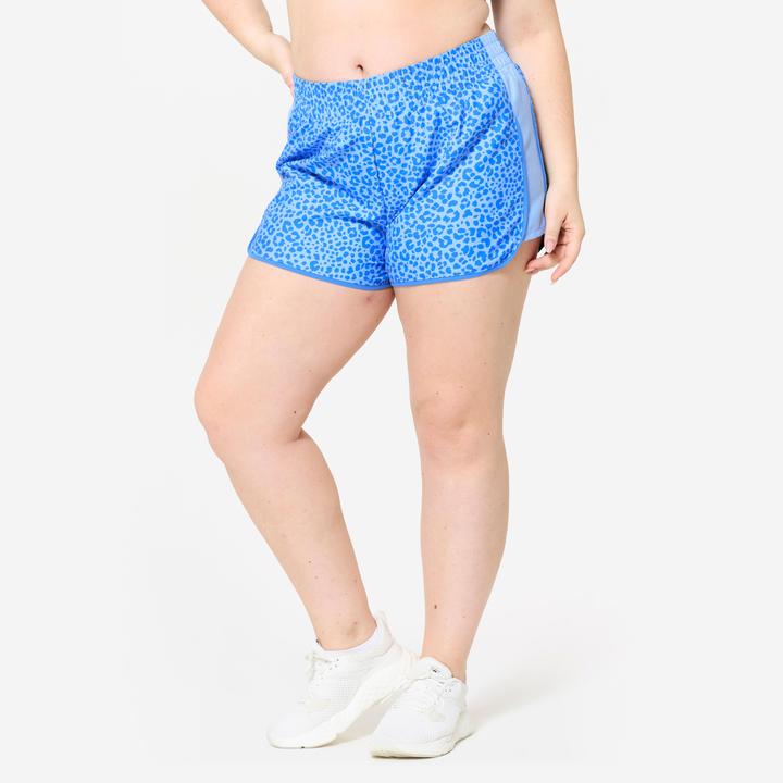 Actual product image Domyos Shorts kurz leicht - dunkelblau/hellblau (L)