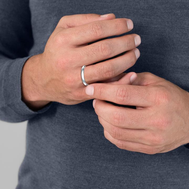 Actual product image Trilani Mens Sterling Silver Silver - 11064 (66, 925 Silver)