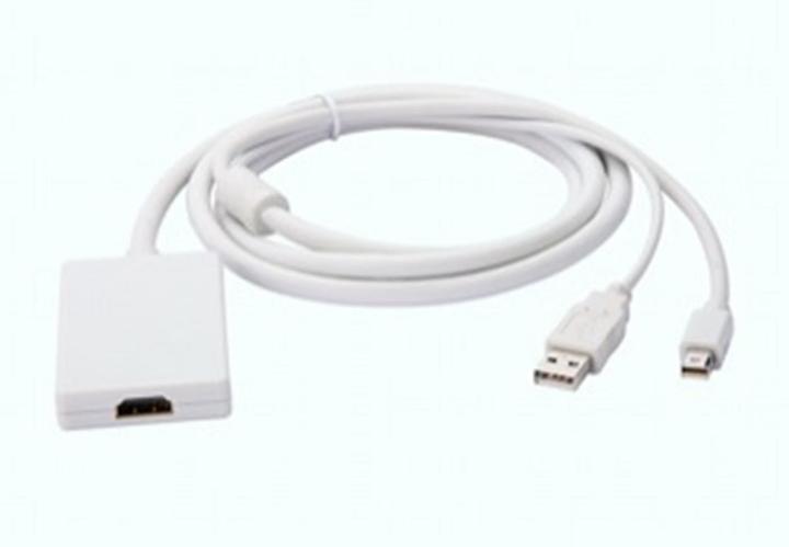Actual product image Dr. Bott Mini DisplayPort mit USB Audio to (HDMI, 100 cm)