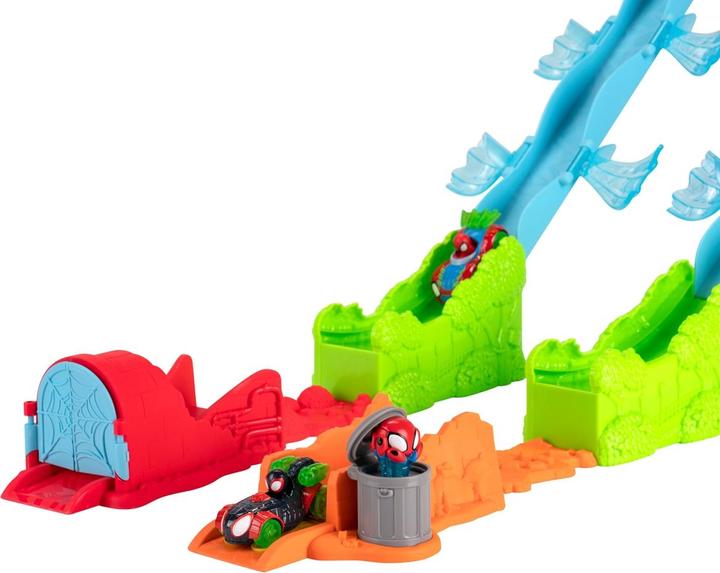 Actual product image Jazwares Spidey Metal Mega Jump Set