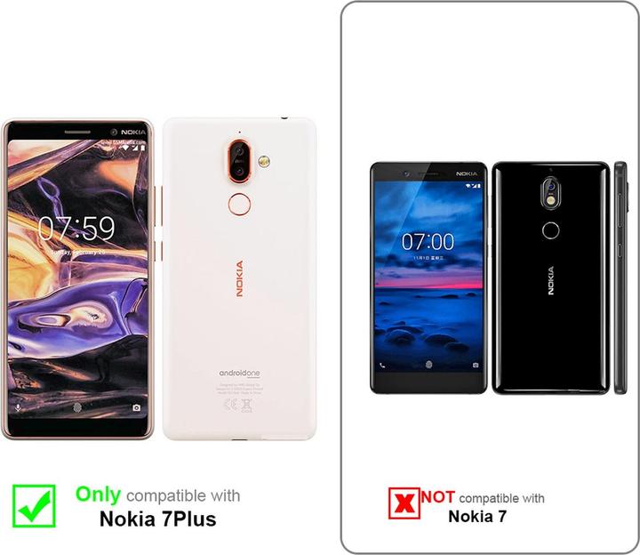 Actual product image Cadorabo Book Invisible Magnet Cover (Nokia 7 Plus)