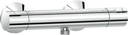 Actual product image Damixa Thermixa Zero thermostatic mixer with 1/2" nipple and exclusive forskruninger og rosett