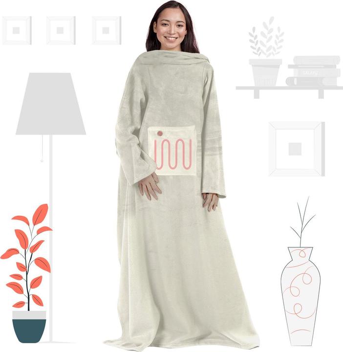 Actual product image Mad Monkey Heated blanket beige