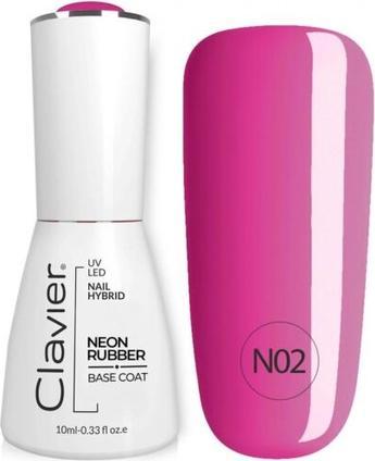 Clavier Luxury Nail Neon Rubber Base N02 10Ml