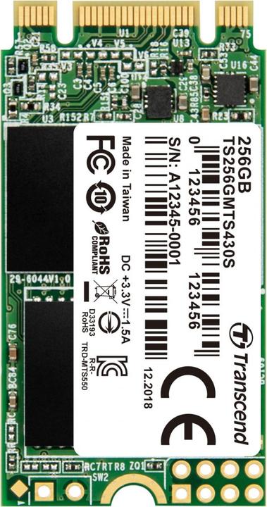 Image du produit Transcend 430S (256 Go, M.2 2242)
