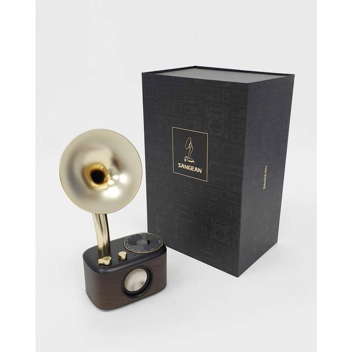 Actual product image Sangean WR-45X Gold Radio VHF (FM) AUX, Bluetooth Oplaadbaar Zwart, Goud (FM, VHF, Bluetooth)