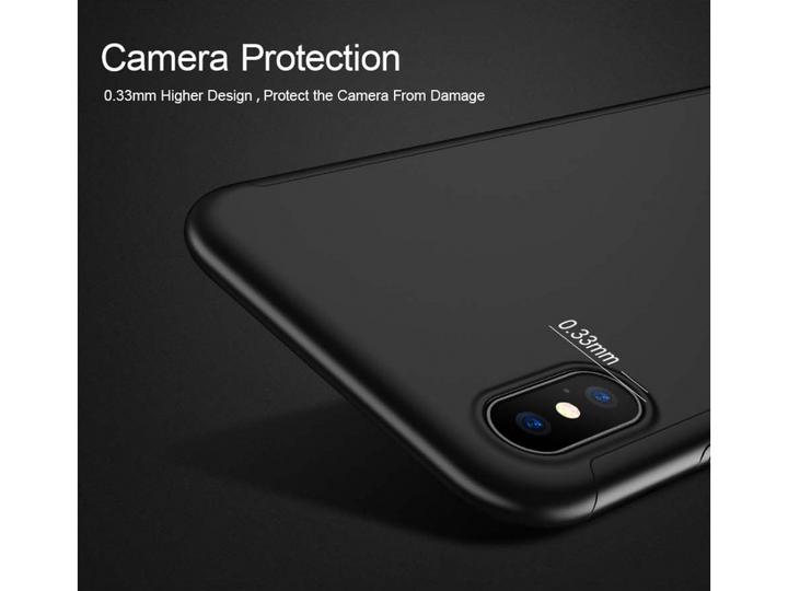 Immagine prodotto Floveme Custodia in vetro antiproiettile a 360 gradi per iPhone XS, protezione a 360 gradi (1 Pezzo/i, Apple iPhone XS)