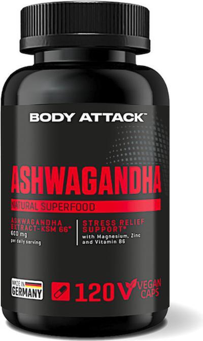 Produktbild Body Attack Ashwagandha (120 Stück, Kapseln, 71 g)