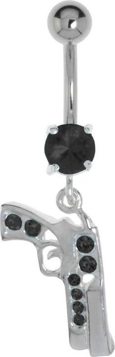 Produktbild Bijouteria Bauchpiercing (Chirurgenstahl 316L, Kristall, Silber 925)