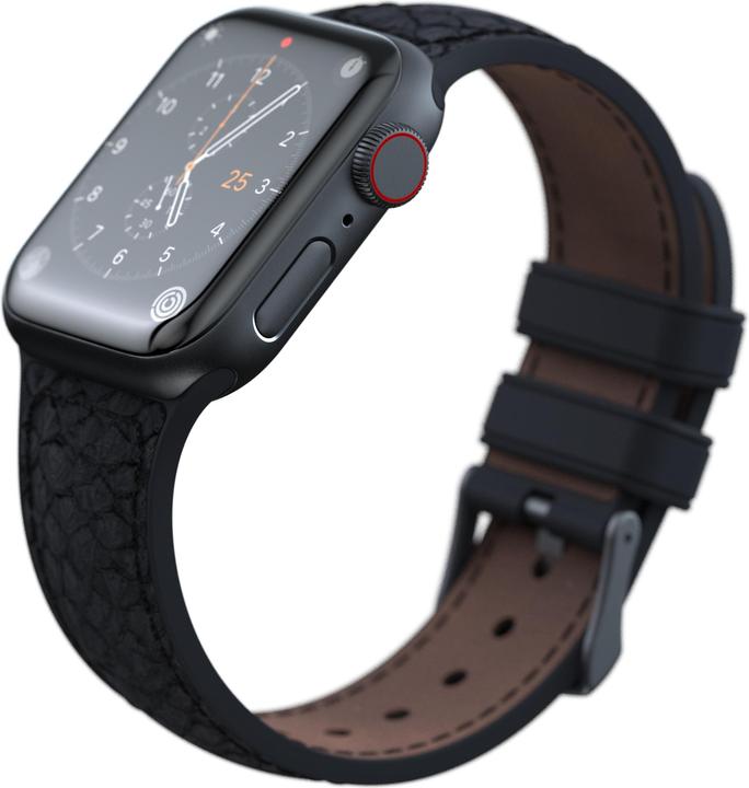 Image du produit Njord Bracelet en cuir de saumon Vindur Watch Strap for Apple Watch 44/45mm (45 mm, Cuir végétalien, Fermeture en acier inoxydable, Cuir de saumon)