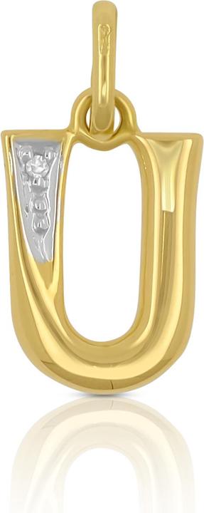 Actual product image Muau Letter (750, White gold, 18K yellow gold)