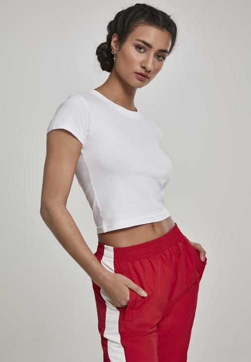 Actual product image Urban Classics Ladies Stretch Jersey Cropped Tee (M)