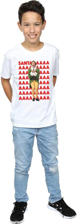 Immagine prodotto Elf Buddy Santa Scream Maglietta Ragazzi (128)