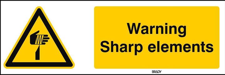 Actual product image Brady ISO Safety Sign - Warning