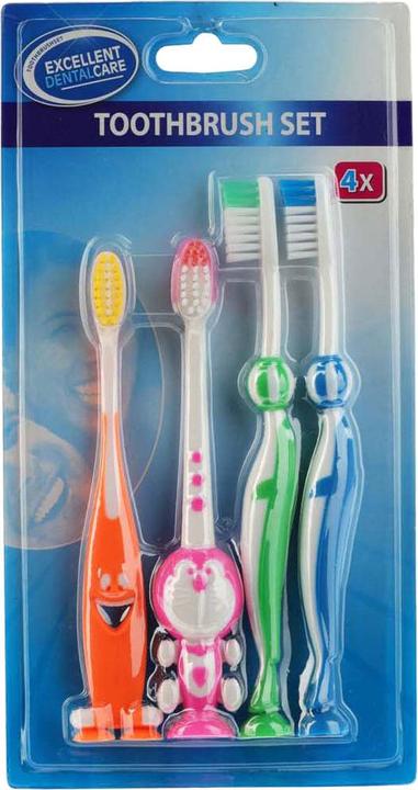 Actual product image Zahnbürsten-Set, 4-tlg.