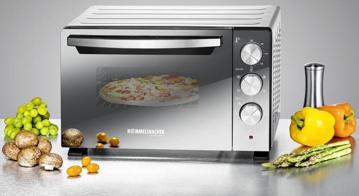 Immagine prodotto Rommelsbacher Forno piccolo 20.BGS 1400, funzioni: Cottura, scongelamento (Spina CH)