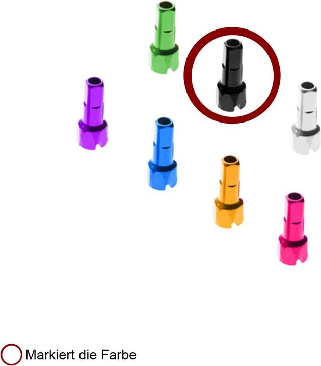 Produktbild DT Swiss Nippel Standard Alu 1.8/12mm, schwarz, 100 Stk.