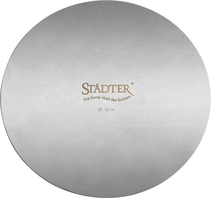 Actual product image Städter Cake base round stainless steel 32cm 491083