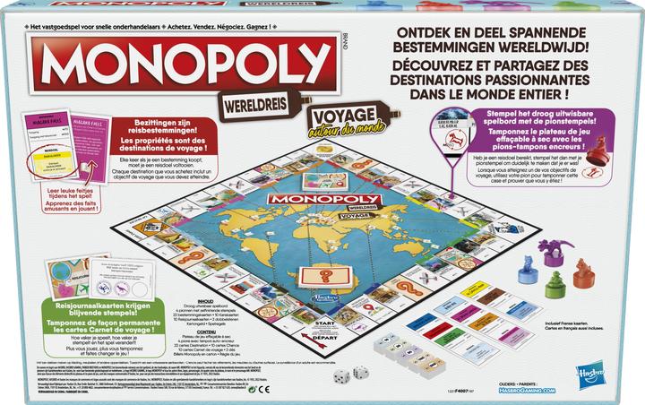 Immagine prodotto Hasbro Gaming Monopolio Wereldreis (Francese, Olandese)