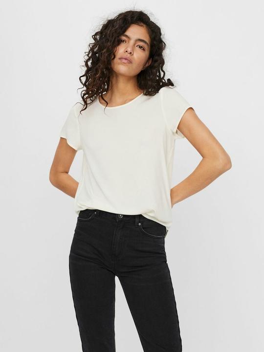 Produktbild Vero Moda Rundhalsausschnitt Oberteil mit kurzen Ärmeln (M)