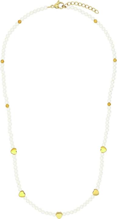 Actual product image Amor Halsschmuck für Damen, Edelstahl, Glasperle | Herz (Stainless steel)