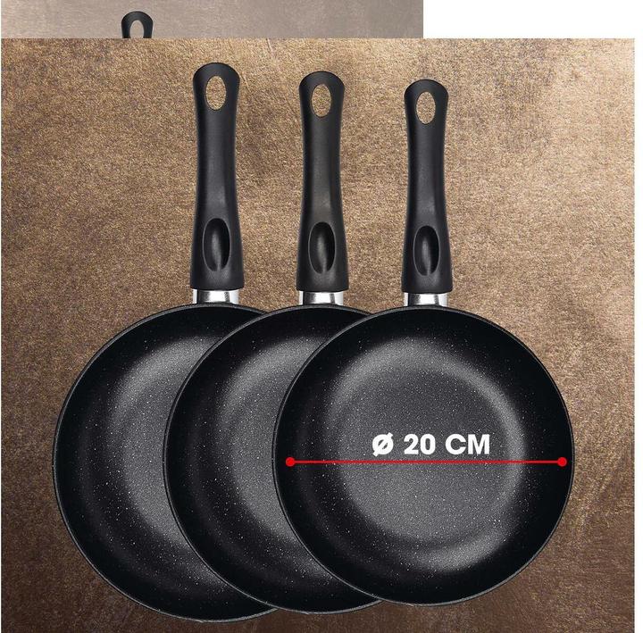 Immagine prodotto Bratmaxx Padella (20 cm, Padella per friggere, Acciaio al carbonio)
