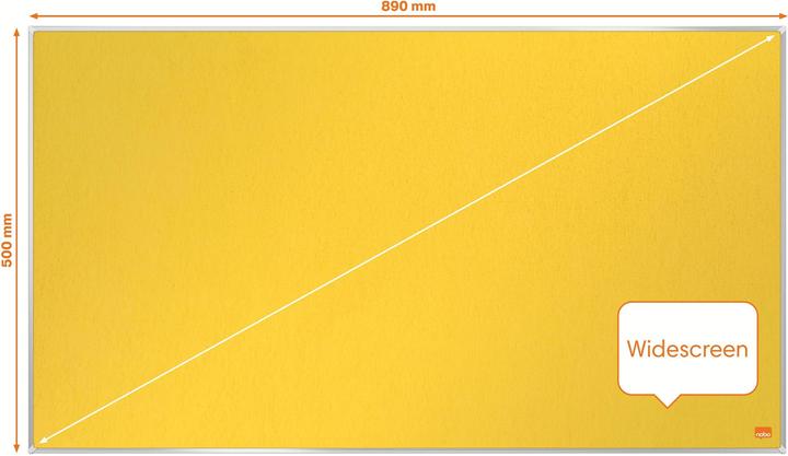 Immagine prodotto Nobo Lavagna di feltro Impression Pro 1915429 giallo, 40x71cm (Bacheca, 40 x 71 cm)