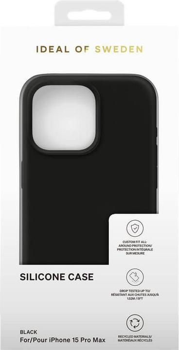 Immagine prodotto iDeal Of Sweden Cover in silicone di design nera (Apple iPhone 15 Pro Max)