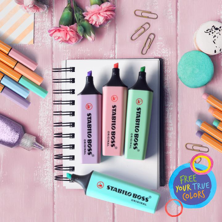 Immagine prodotto STABILO Evidenziatore BOSS ORIGINAL Pastel, display da 45 pz. (Assortito, 5 mm, 45 x)