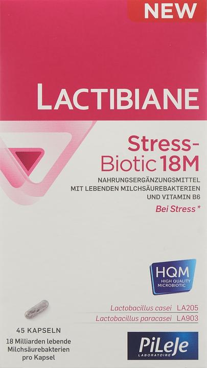 Actual product image Lactibiane Stress-Biotic 18M Caps (45 Piece, Capsules, 46 g)