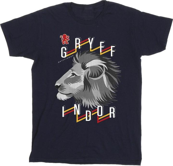Actual product image Girls Gryffindor Lion Icon Cotton T-Shirt (140, 146)