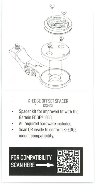 Image du produit K-Edge Garmin EDGE 1050 Off-Set Spacer