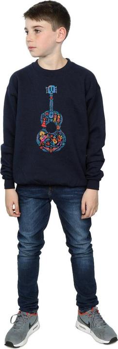 Actual product image Disney Boys Coco Guitar Pattern Sweatshirt (140, 146)
