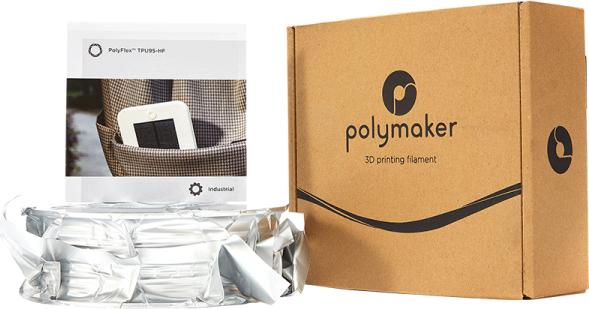 Produktbild Polymaker PolyFlex TPU95-HF - Black - 1.75mm (TPU, 1.75 mm, 1000 g, Schwarz)