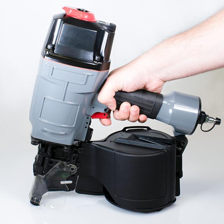 Actual product image IHP Mauk Druckluft Coil Nailer Konstruktions Profi Nagler Nagelpisto