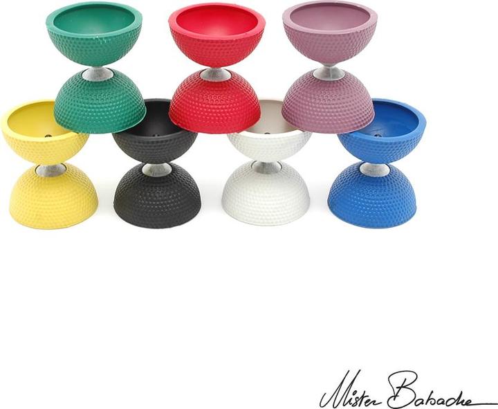 Jonglerie DUPLIKAT Diabolo Birdie gelb ø 77 mm, H:95 mm, 145 g, exklusive Golfball Qualität