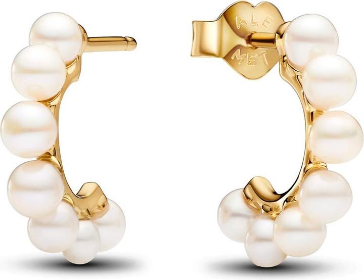 Immagine prodotto Pandora Perle d'acqua dolce trattate Creoles Open Hoop placcato oro (Metallo, Dorato)