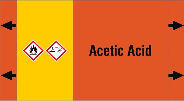 Produktbild Brady ISO 20560 Pipe Markers - Acids