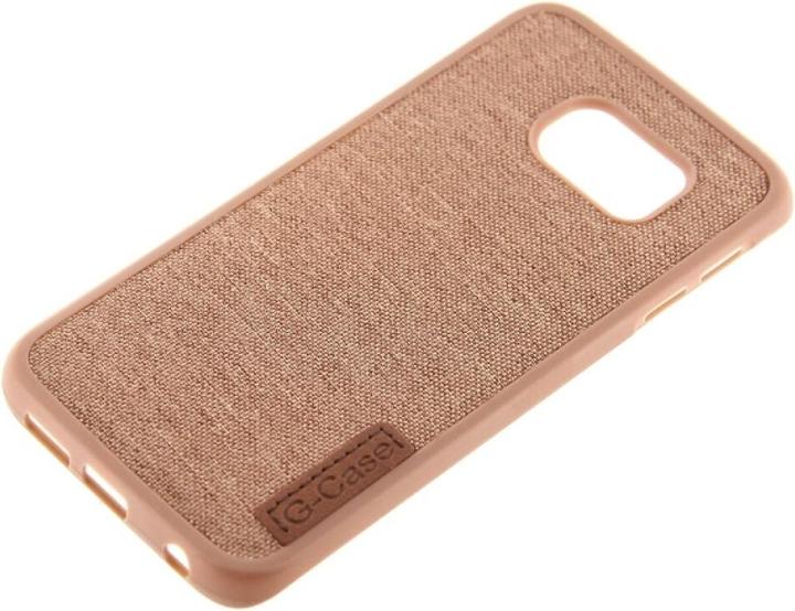 Actual product image OEM Silicone Case Textile for Samsung S6 Edge brown (Samsung Galaxy S6 Edge)