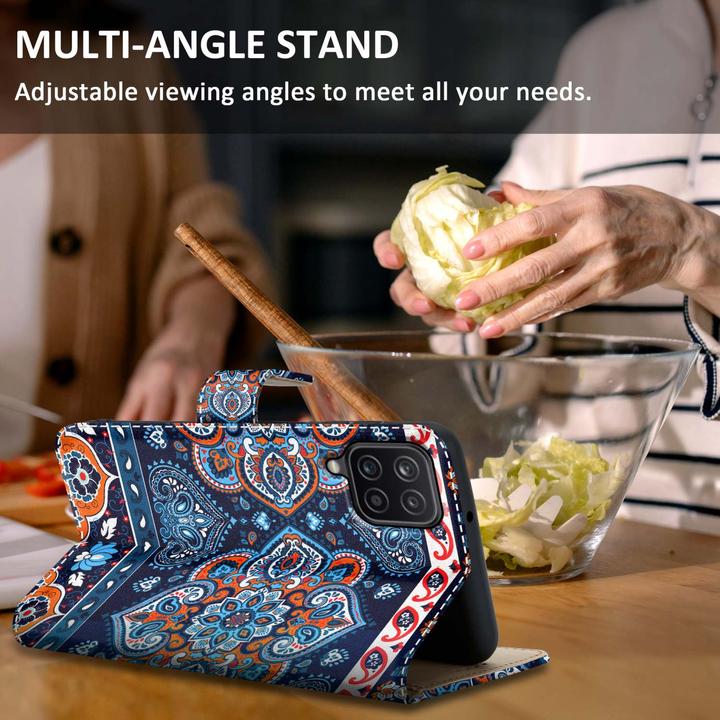Produktbild Cadorabo Book Hülle mit Print für Samsung Galaxy A12 / M12 (Samsung Galaxy M12, Samsung Galaxy A12)