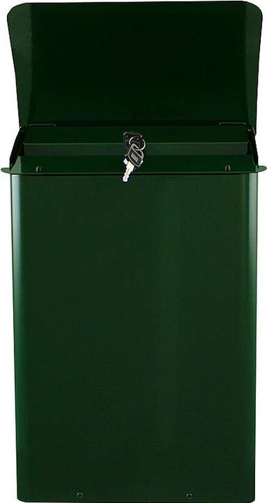 Produktbild ReinigungsBerater Wandbriefkasten 29 cm Grün Feuergeprüfter Briefkasten aus Metall