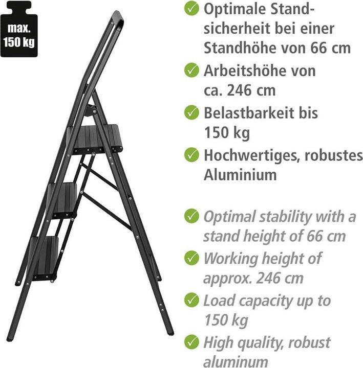 Immagine prodotto Wenko Gradino pieghevole (Stile, 106.60 cm)