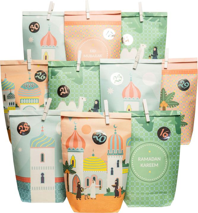 Papierdrachen Ramadan Calendar Pastel (Gift bag, 30 x)