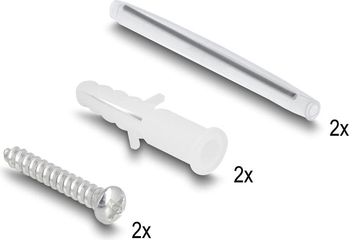 Image du produit Delock Boîtier de raccordement fibre optique pour montage mural pour 2 x SC Simplex ou LC Duplex blanc (0.13 m)