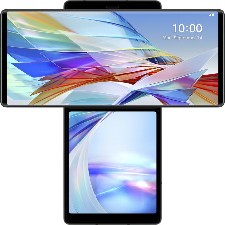 Produktbild LG Wing (128 GB, Aurora Gray, 6.80", Hybrid Dual SIM, 64 Mpx, 5G)