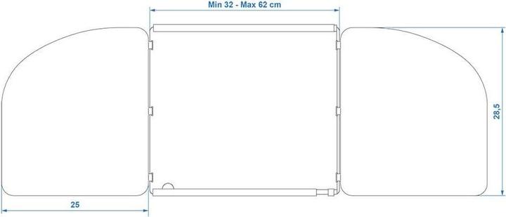 Produktbild ProPlus Windschutz Stahl 370340V04