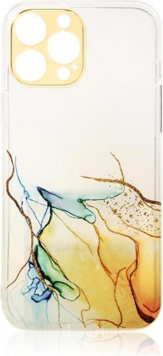 Immagine prodotto Hurtel Custodia Marble per iPhone 12 Pro Max Gel Cover Marmo Arancione (Apple iPhone 12 Pro Max)