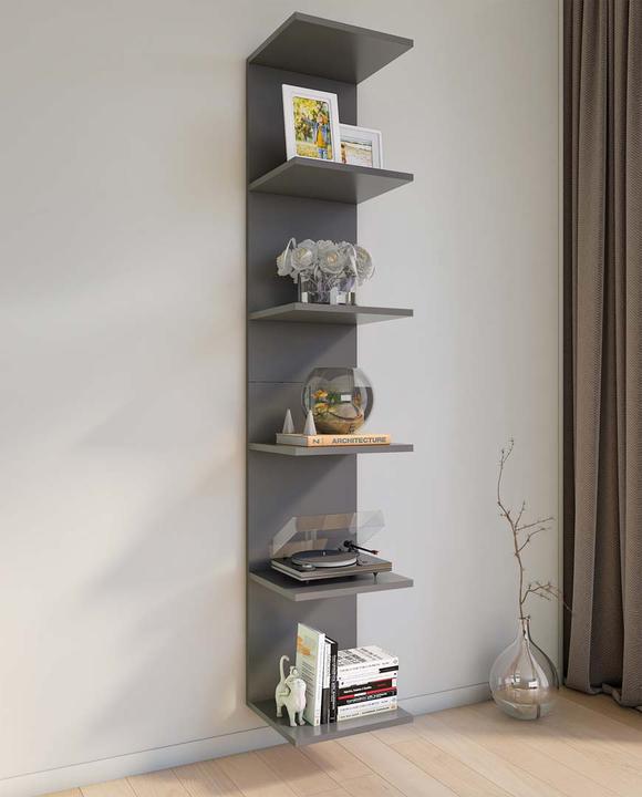 Produktbild VCM Holz Kinderregal Bücherregal Kinder Wandregal Hängeregal Wandboard Regal Kidos (35 x 30 x 180 cm)