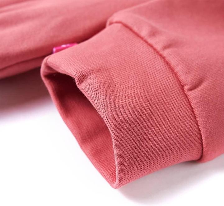 Produktbild VidaXL Kinder-Kapuzenpullover Altrosa 116,Material: 95 % Baumwolle (116)