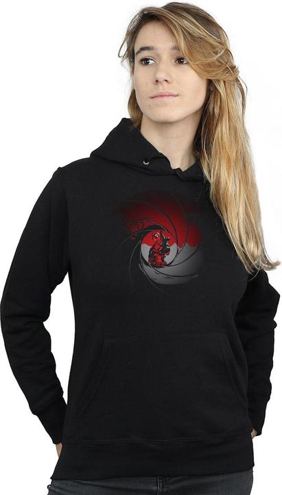 Actual product image Womens/Ladies Deadpool Gun Barrel Hoodie (XL)